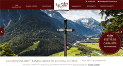 Desktop Screenshot of gasthof-kaiserkrone.at