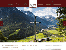 Tablet Screenshot of gasthof-kaiserkrone.at